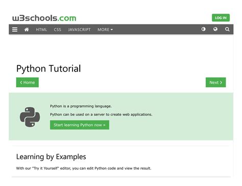 W3Schools offers free online tutorials, references and exercises in all the major languages of the web. . W3schools python